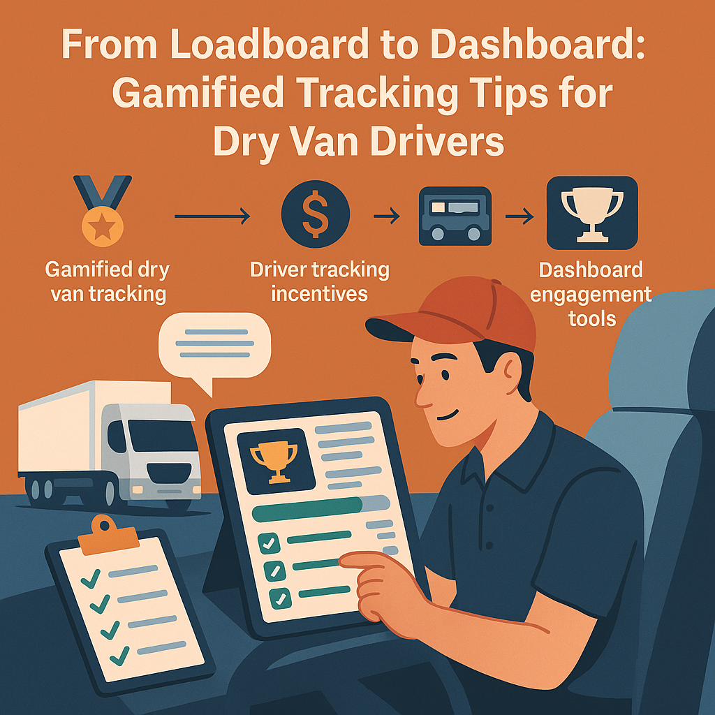 From Loadboard to Dashboard: Gamified Tracking Tips for Dry Van Drivers